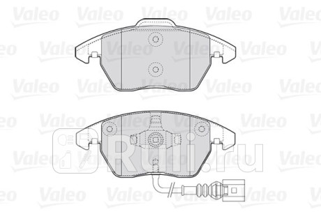 301635 - Колодки тормозные дисковые передние (VALEO) Volkswagen Polo хетчбэк (2010-2014) для Volkswagen Polo (2010-2014) хэтчбек, VALEO, 301635