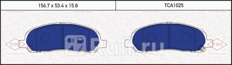 Колодки тормозные дисковые передние mitsubishi rvr chariot grandis 97- TATSUMI TCA1025  для Разные, TATSUMI, TCA1025