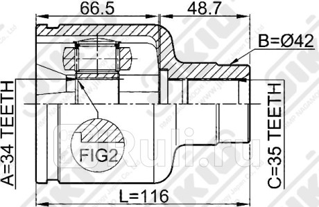 Шрус jc51027 Jikiu JC51027  для прочие 2, Jikiu, JC51027