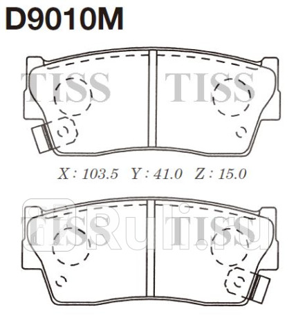 Колодки тормозные дисковые d9010m MK KASHIYAMA D9010M  для прочие 2, MK KASHIYAMA, D9010M