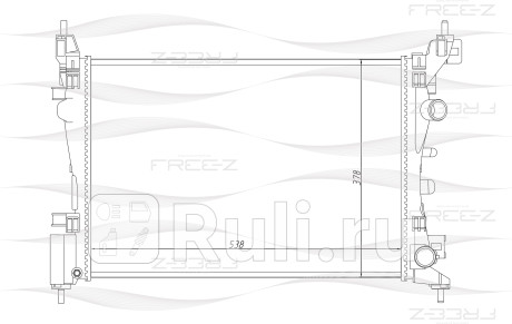 Радиатор охлаждения opel corsa 06- FREE-Z KK0144  для Разные, FREE-Z, KK0144