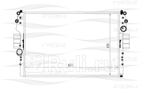 Радиатор охлаждения iveco daily 03- FREE-Z KK0145  для Разные, FREE-Z, KK0145