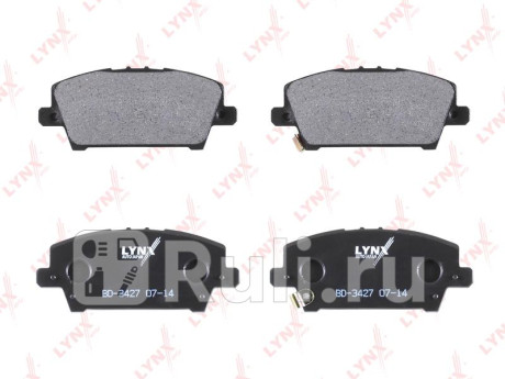 Колодки тормозные дисковые, перед, honda civic vii 1.3/1.4/1.8/2.2ctdi 01/06-> LYNXAUTO BD3427  для прочие 2, LYNXAUTO, BD3427