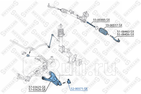 Опора шаровая dacia duster 10- STELLOX 52-00371-SX  для Разные, STELLOX, 52-00371-SX