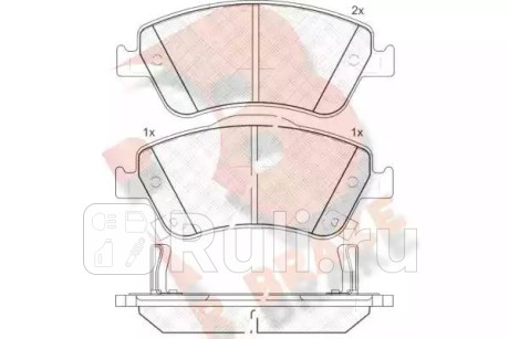 Дисковые тормозные колодки r brake R BRAKE RB1869  для прочие 2, R BRAKE, RB1869