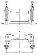 Скоба суппорта для а/м газ 3302/3110 перед. cf350149 TRIALLI CF350149  для прочие 2, TRIALLI, CF350149