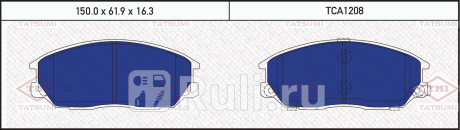 Колодки тормозные дисковые передние chevrolet captiva 06- TATSUMI TCA1208  для Разные, TATSUMI, TCA1208