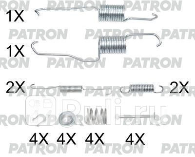 Комплект монтажный тормозных колодок барабанных toyota: rav 4 ii (xa2) 00-06 PATRON PSRK0237  для Разные, PATRON, PSRK0237