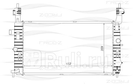 Радиатор охлаждения opel meriva 03- FREE-Z KK0168  для Разные, FREE-Z, KK0168