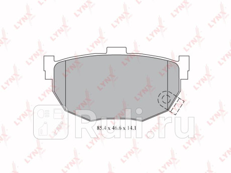 Колодки тормозные дисковые, зад, kia cerato pfl 04-08 LYNXAUTO BD3612  для прочие 2, LYNXAUTO, BD3612